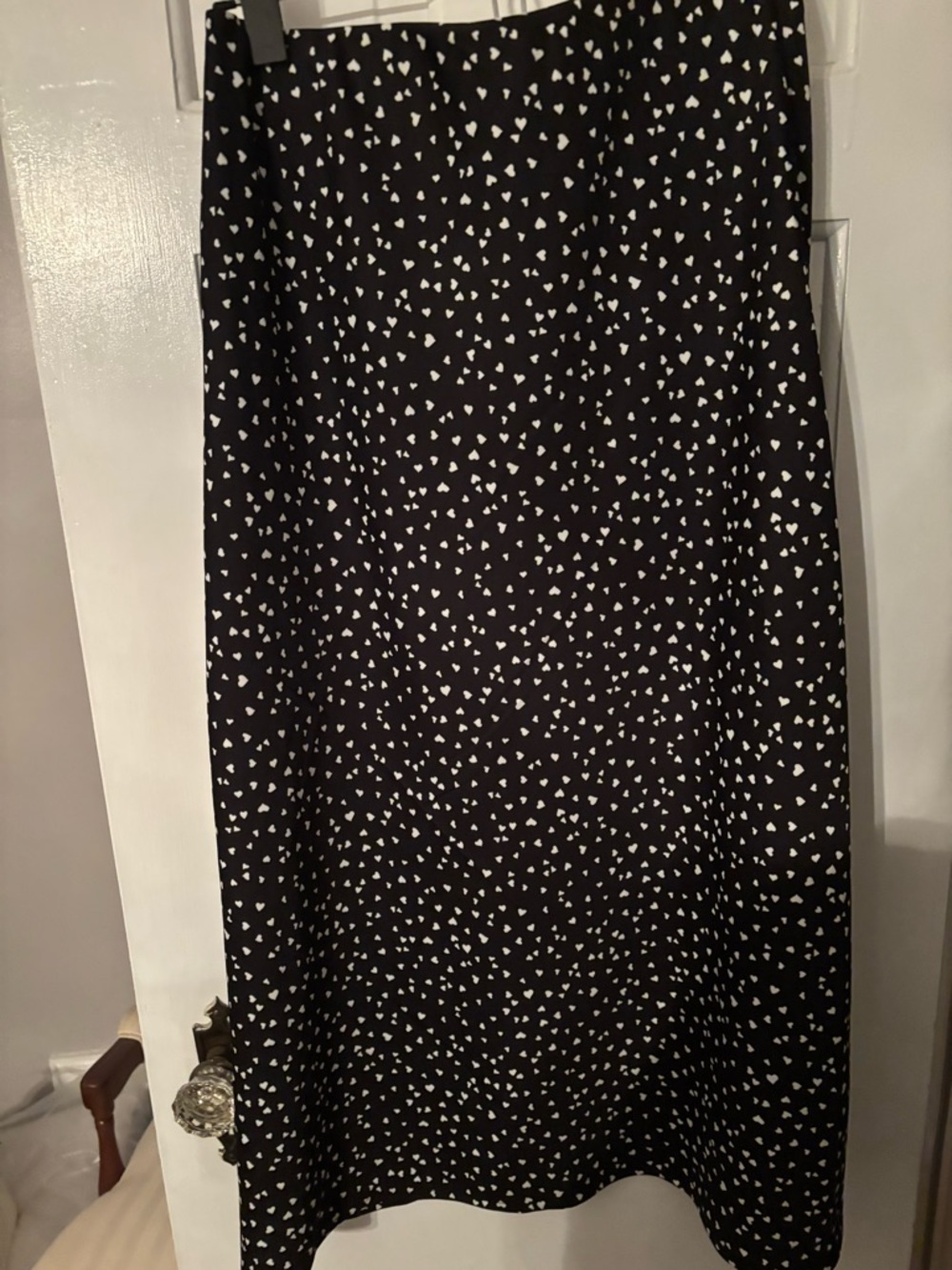 A New Day Black Heart-Print Skirt
